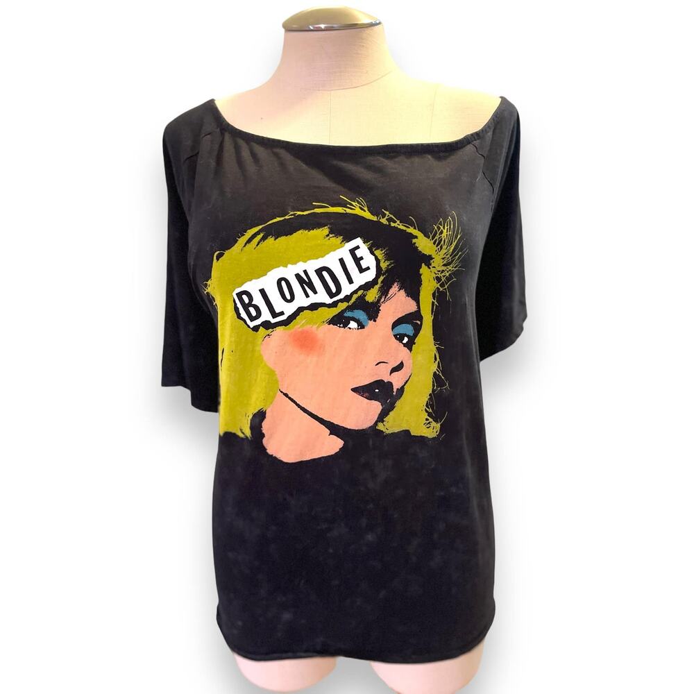 Torrid 2 (2X 18/20) Blondie Punk Rock Music Shoulder Graphic Tee T Shirt New 80s